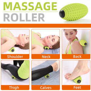 MURLIEN Massage Roller, Deep Tissue Massage for Myofascial Release, Muscle Roller for Exercise and Workout Recovery, Alleviating Neck, Back, Legs, Foot or Muscle Tension - Green