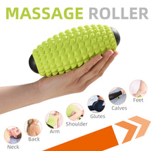 Load image into Gallery viewer, MURLIEN Massage Roller, Deep Tissue Massage for Myofascial Release, Muscle Roller for Exercise and Workout Recovery, Alleviating Neck, Back, Legs, Foot or Muscle Tension - Green