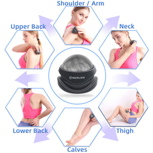 MURLIEN Massage Roller Ball, Tight and Sore Muscles Relief Massager, Alleviating Shoulder, Arms, Back, Abdomen, Legs, Calves, Foot or Muscle Tension