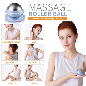MURLIEN Ice Therapy Massage Roller Ball, Massager for Trigger Point, Deep Tissue Massage, Alleviating Muscle Tension and Pain Relief, Suitable for Neck, Back, Shoulders, Arms, Legs, Thighs etc.
