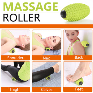 MURLIEN Massage Roller, Deep Tissue Massage for Myofascial Release, Muscle Roller for Exercise and Workout Recovery, Alleviating Neck, Back, Legs, Foot or Muscle Tension - Green