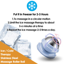 Load image into Gallery viewer, MURLIEN Ice Therapy Massage Roller Ball, Massager for Trigger Point, Deep Tissue Massage, Alleviating Muscle Tension and Pain Relief, Suitable for Neck, Back, Shoulders, Arms, Legs, Thighs etc.