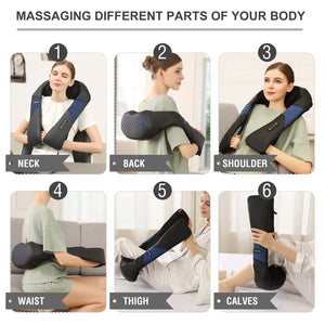 Neck Shoulder Back Massager Muscles Body Relax Heating Deep